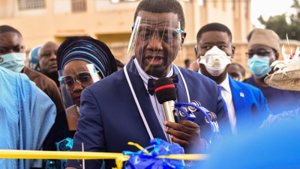 The General Overseer of the Redeemed Christian Church of God, Pastor Enoch Adeboye Dedicating of the Wale Oke College of Missions and Evangelism (WOCOME)